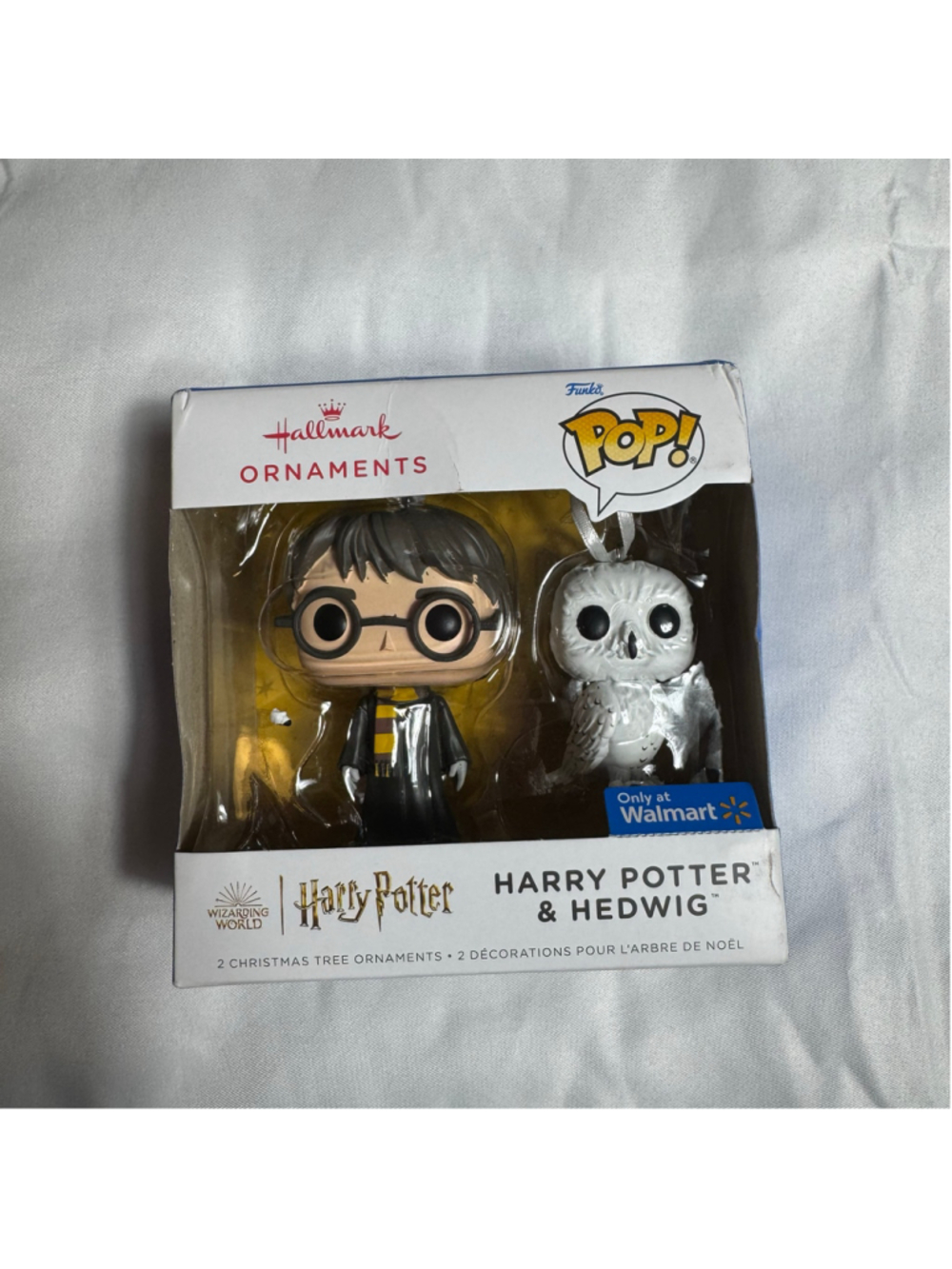 Hallmark Harry Potter & Hedwig Funko Pop Ornament Set One Size White Black